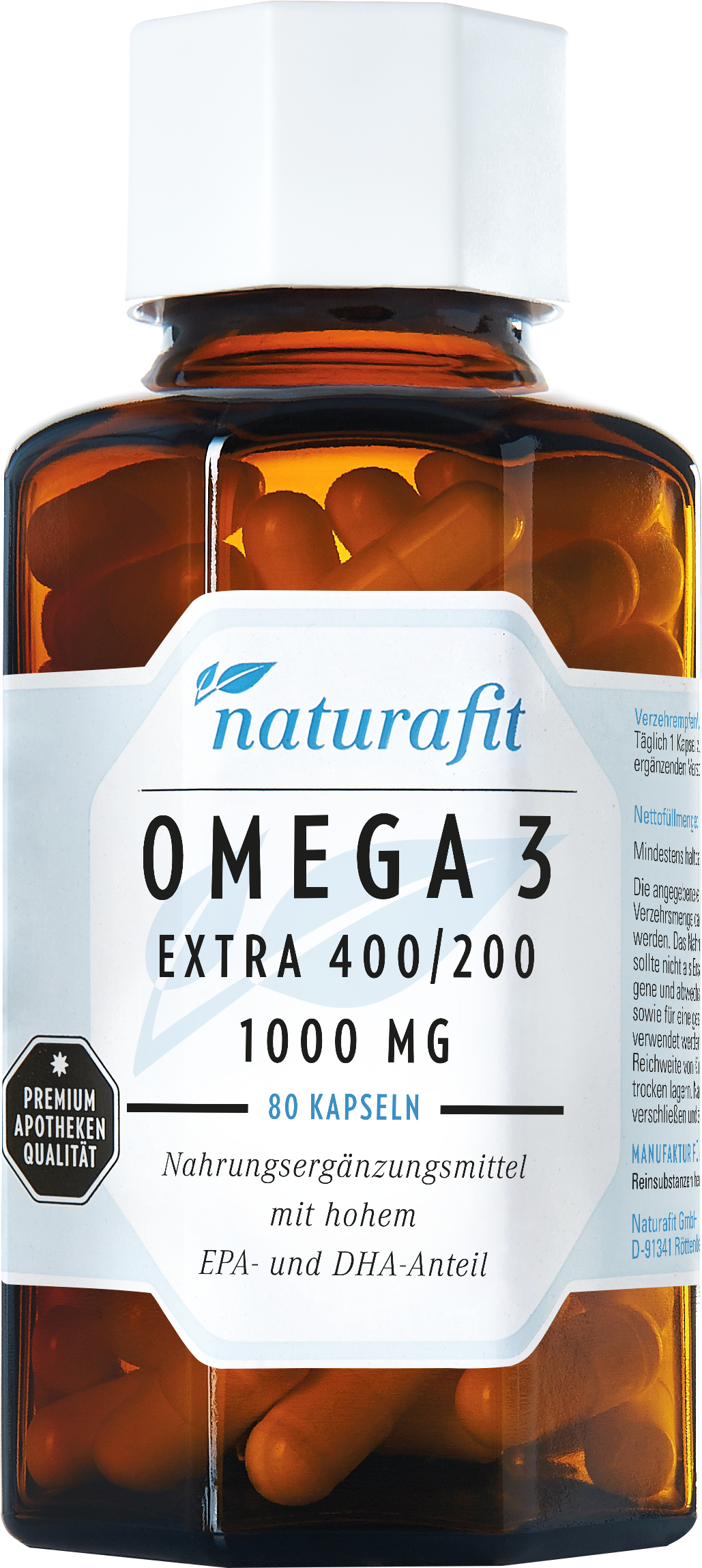 NATURAFIT Omega-3 extra 400/200 Kapseln